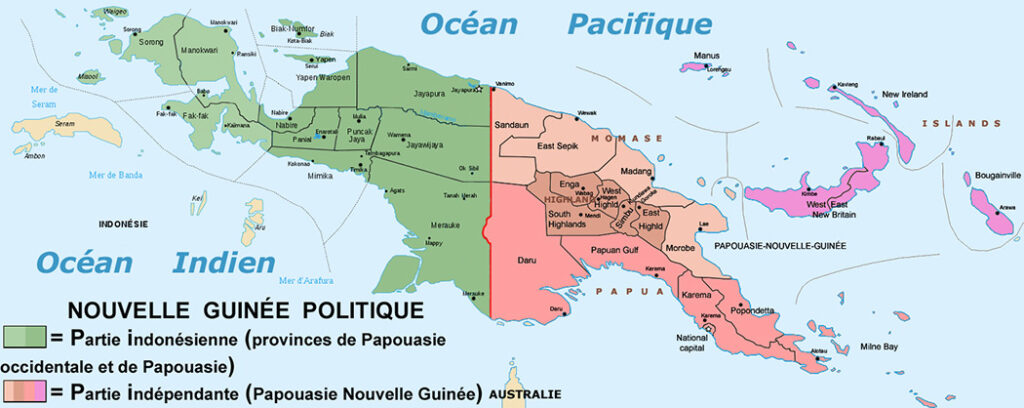 Carte Nouvelle Guinée