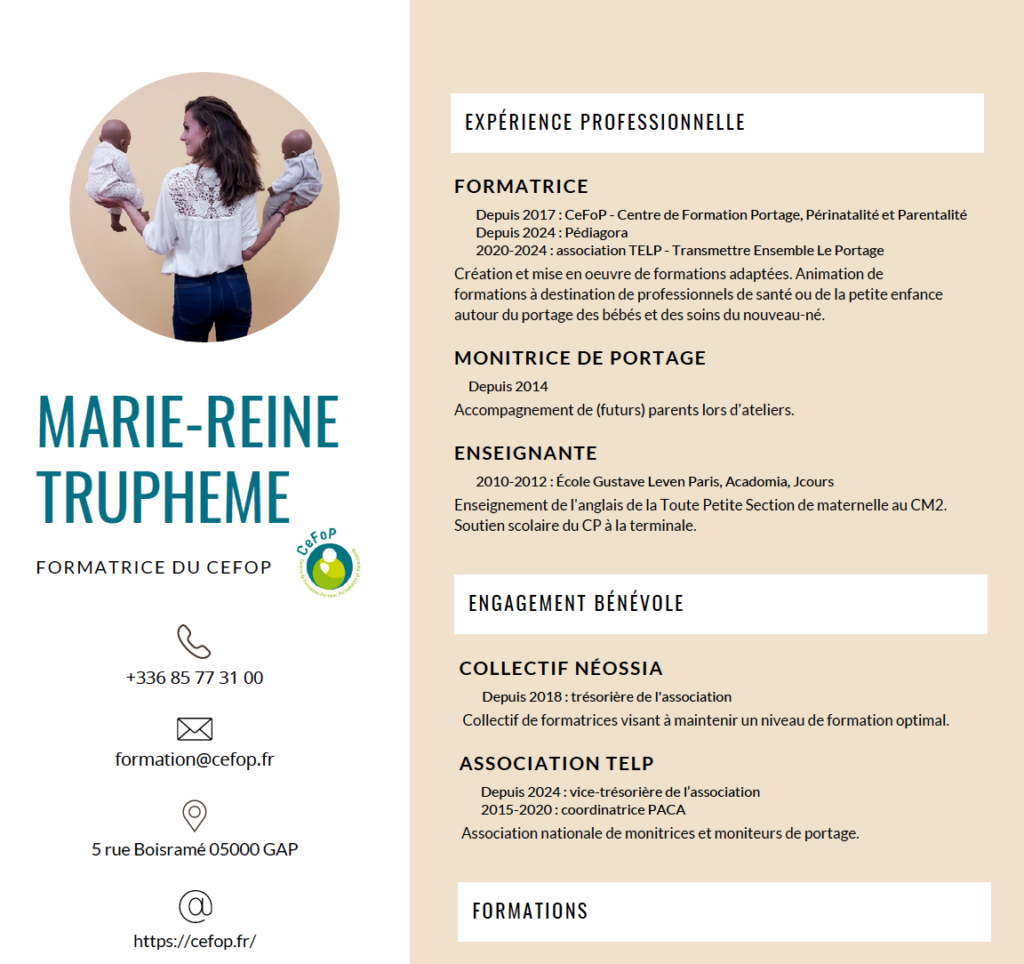 CV Marie-Reine TRUPHEME